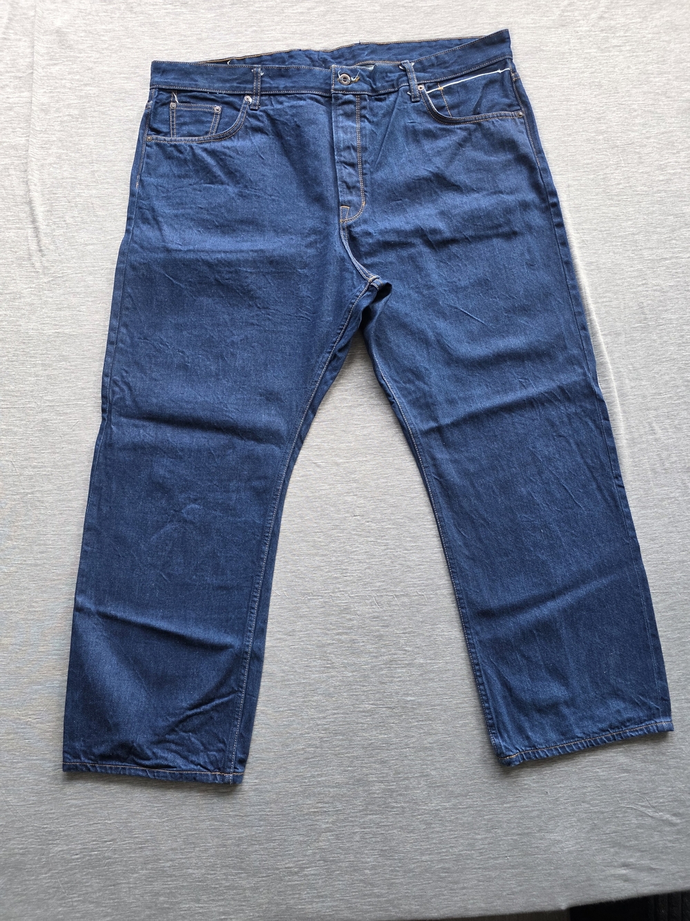 Railcar Fine Goods Light Indigo Selvedge Jeans 46 Cinch Back Made in USA